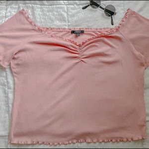 Pink crop top